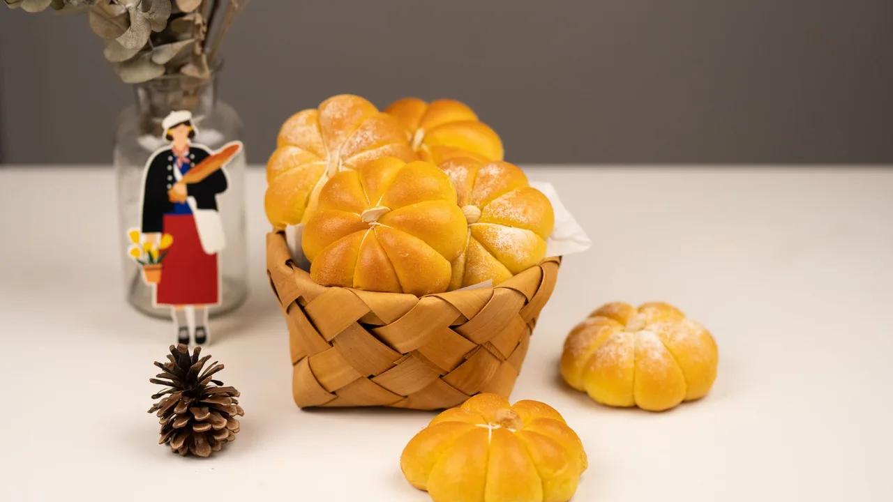 Kürbisvulkane – zuckerreduziertes Hefegebäck